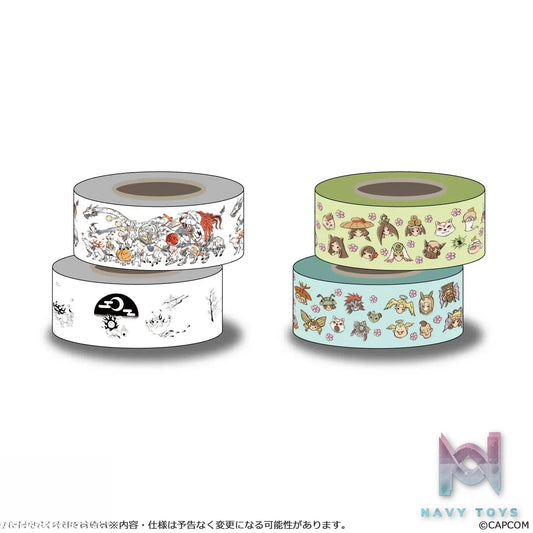 CAPCOM Studio – Okami 20th Anniversary Reproduction Art Project Masking Tape Set From Okami 10th Anniversary, Okami 12 Anniversary (Licensed)