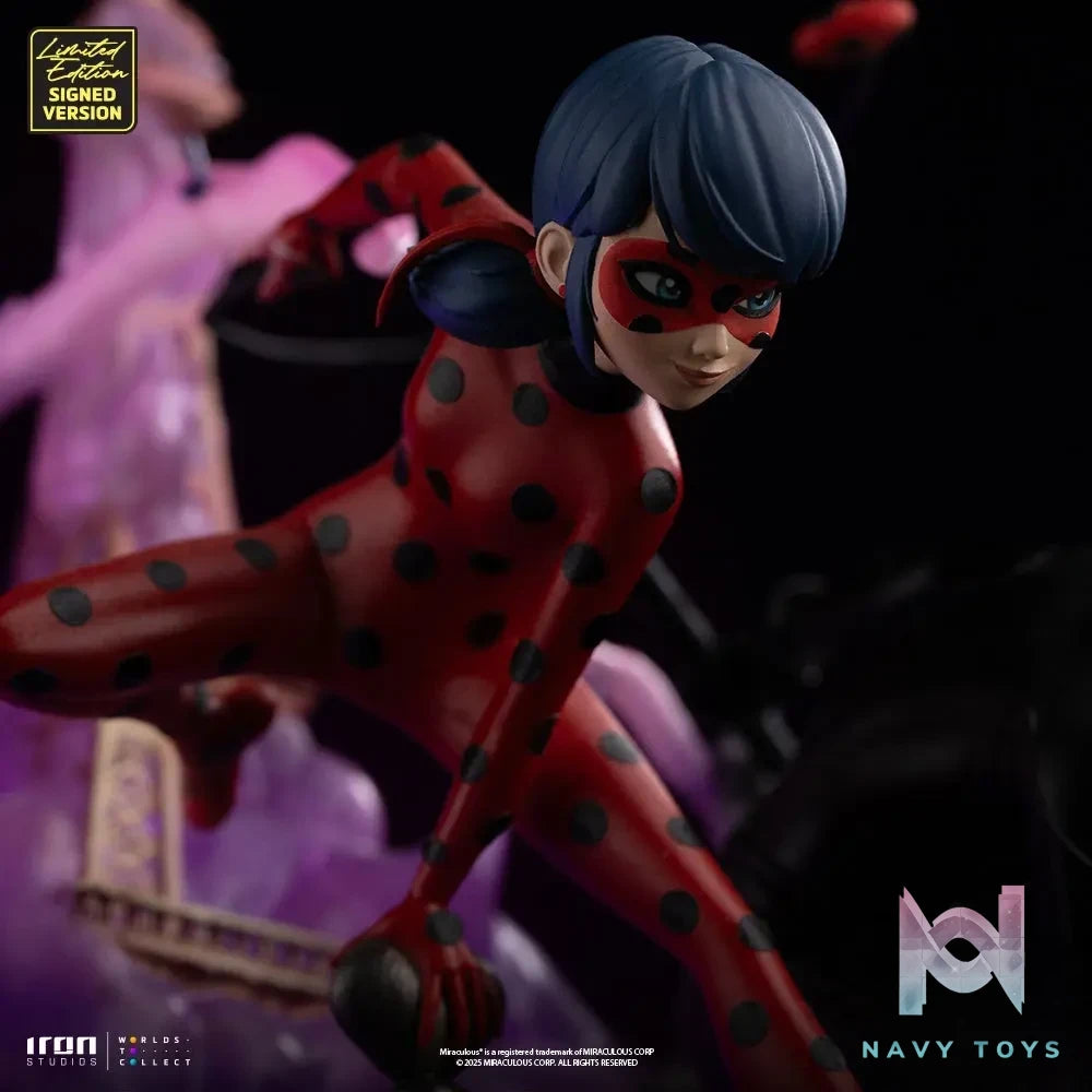 Iron Studio – Lady Bug and Cat Noir Miraculous 10th Anniversary Signed Edition – Deluxe Art Scale 1/10 Statue (Licensed)