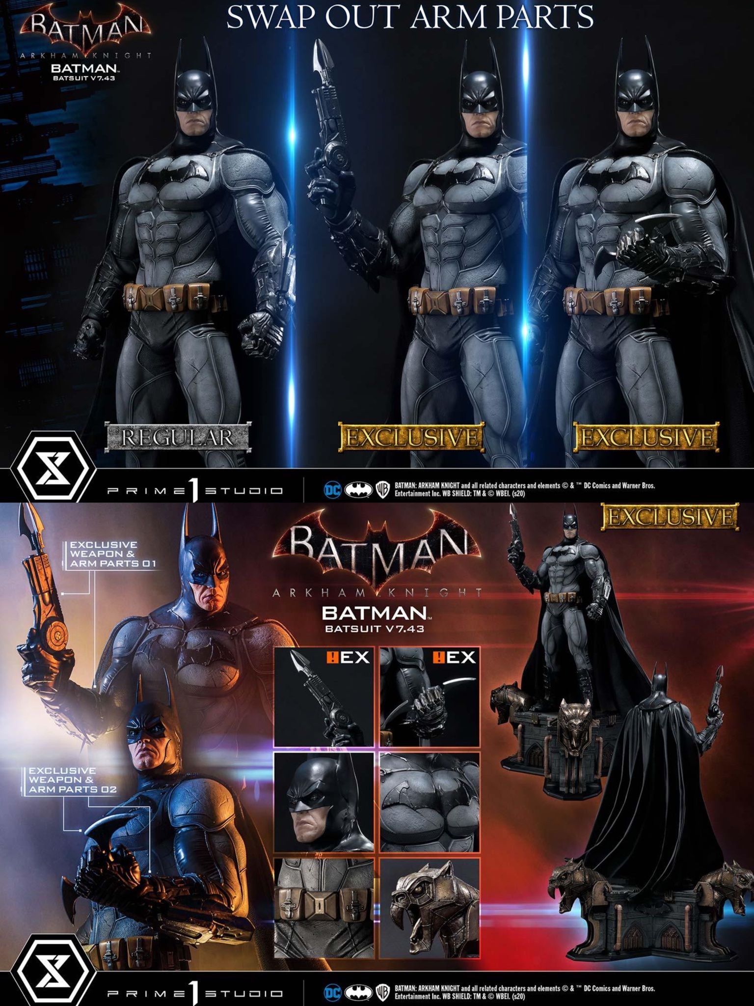 Batman Batsuit - Batman: Arkham Knight - Prime 1 Studio (MMDC - 45EX) resin statue Prime 1 Studio anime figure