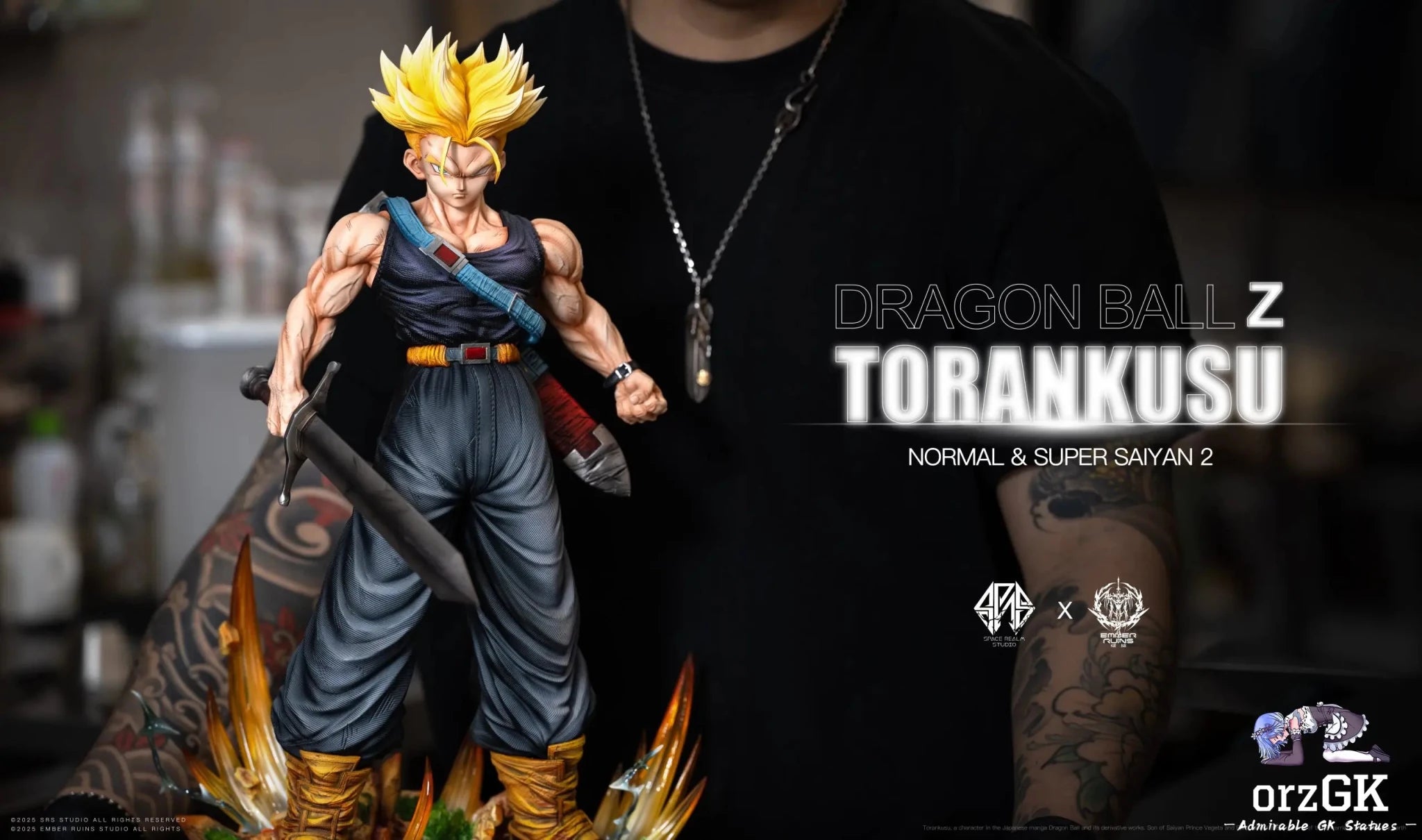 Space Realm Studio & Ember Ruins Studio - Dragon Ball Trunks resin statue Navy Toys anime figure