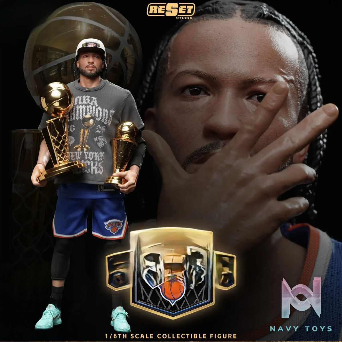 Reset Studio – Jalen Marquis Brunson 1/6 Scale Collectible Action Figure Set NBA