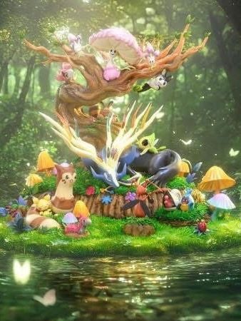 Forest Xerneas - Pokemon - Drawmon Studio resin statue Drawmon Studio anime figure