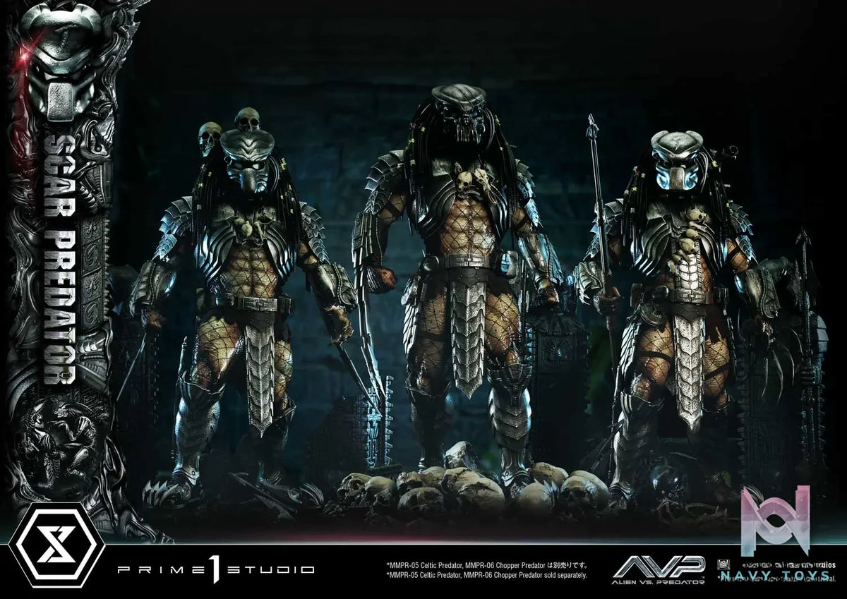 Prime 1 Studio Museum Masterline Alien vs. Predator Scar Predator MMPR-04 MMPR-04DX MMPR-04DXS