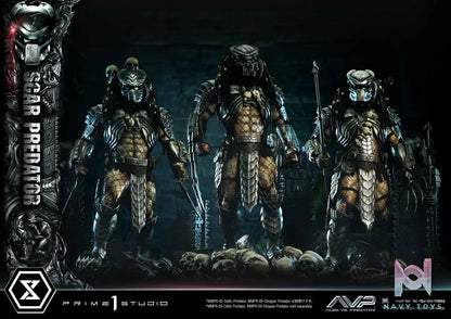 Prime 1 Studio Museum Masterline Alien vs. Predator Scar Predator MMPR-04 MMPR-04DX MMPR-04DXS