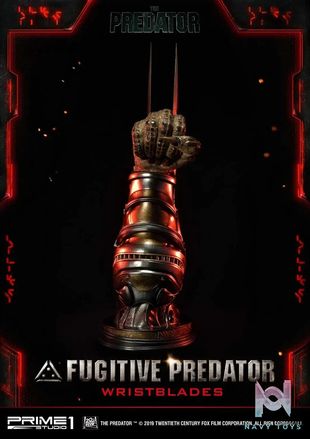 Prime 1 Studio – Life Size Bust The Predator (Film) Fugitive Predator Wristblades LSTPR-02 (Licensed)