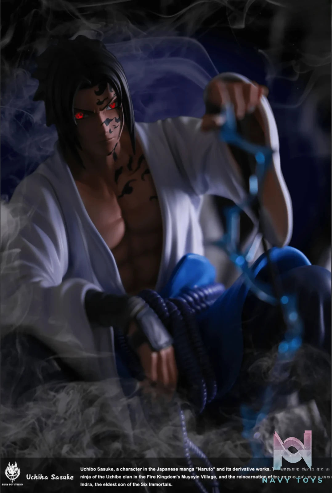 BBS Studio & C4 Studio – Naruto Seated Uchiha Sasuke