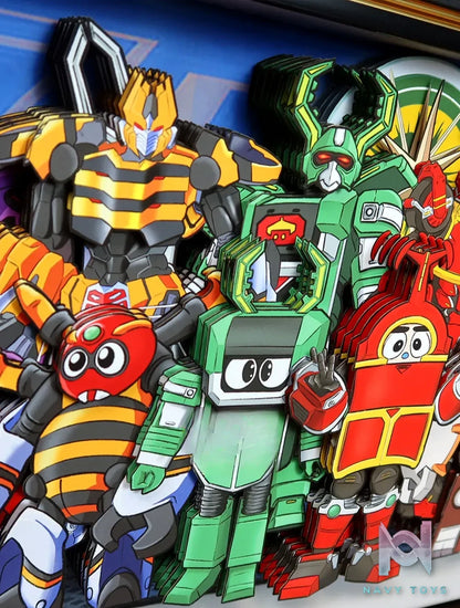 KALA HOME Studio – B-Robo Kabutack Multiple Characters 3D Decorative Painting B-Robo Kabutack
