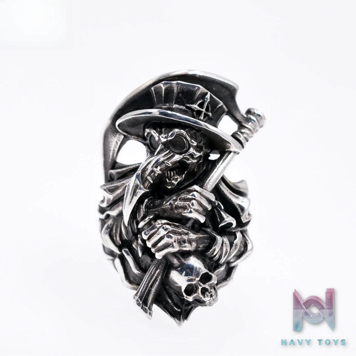 Raven Studio (silver jewelry) – Exclusive Design “HUNTER” Plague Doctor Ring Original