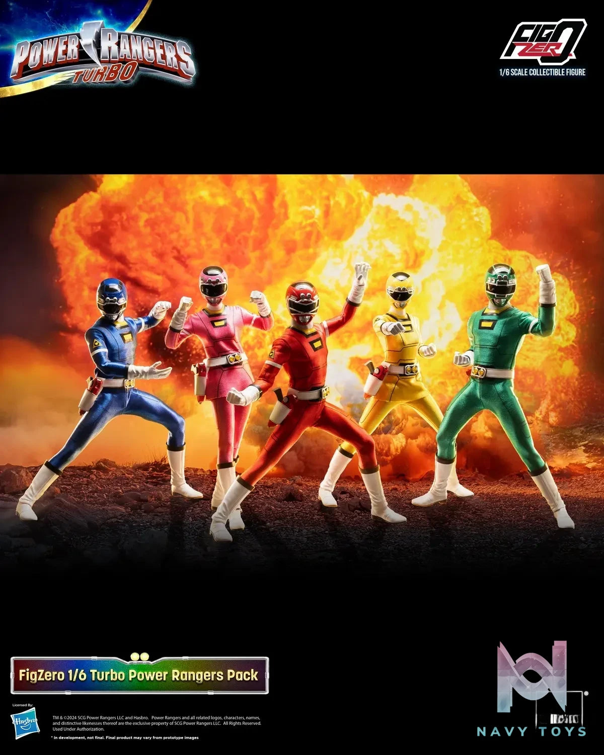 Threezero – Super Hero 1/6 Mighty Morphin Power Rangers Set 3Z08180W0 (Licensed)