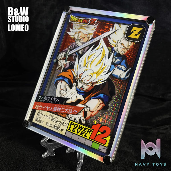 B&W Studio – Son Goku X Vegeta X Trunks Dragon Ball Super Battle Card Remake 3 Super Saiyan Dragon Ball