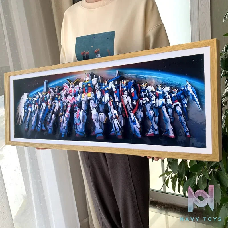 KALA HOME Studio – Gundam Multiple Characters 3D Decorative Painting Gundam