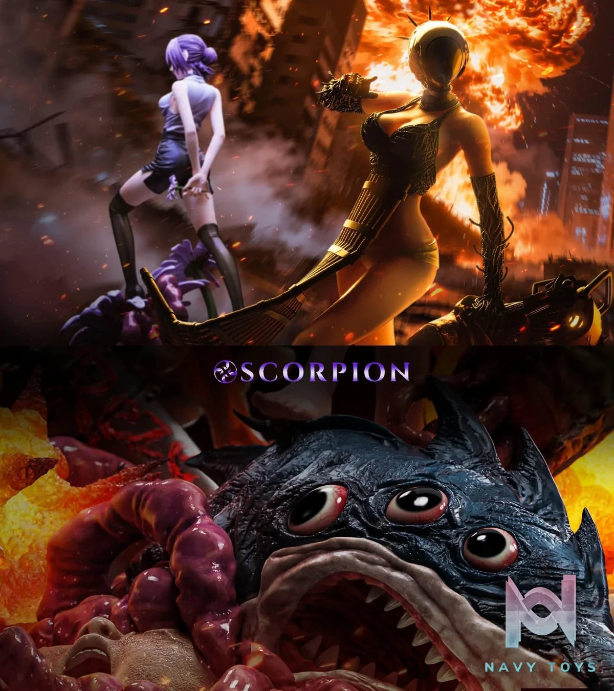 Reze Bomb Devil resin statue Scorpion Studio anime figure