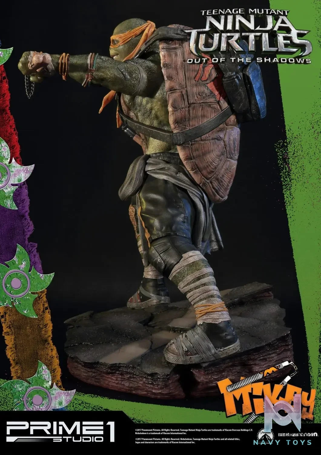 Prime 1 Studio – Premium Masterline Teenage Mutant Ninja Turtles: Out of the Shadows (Film) Michelangelo PMTMNT-06 (Licensed)