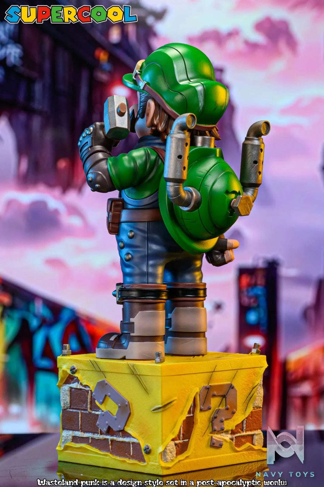 SUPERCOOL Studio – Super Mario Cyber Steampunk Wasteland Luigi the Plumber