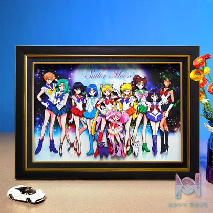 Yu Zhi Jiang Studio – Sailor Moon Multiple Characters Series #2 3D Decorative Painting Sailor Moon