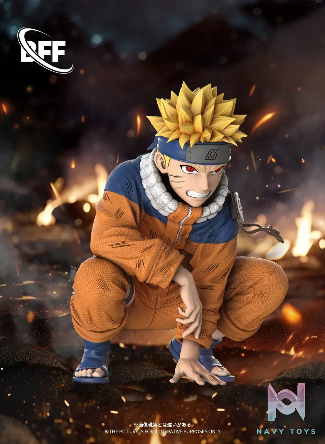 BFF studio – Naruto Crouching Uzumaki Naruto