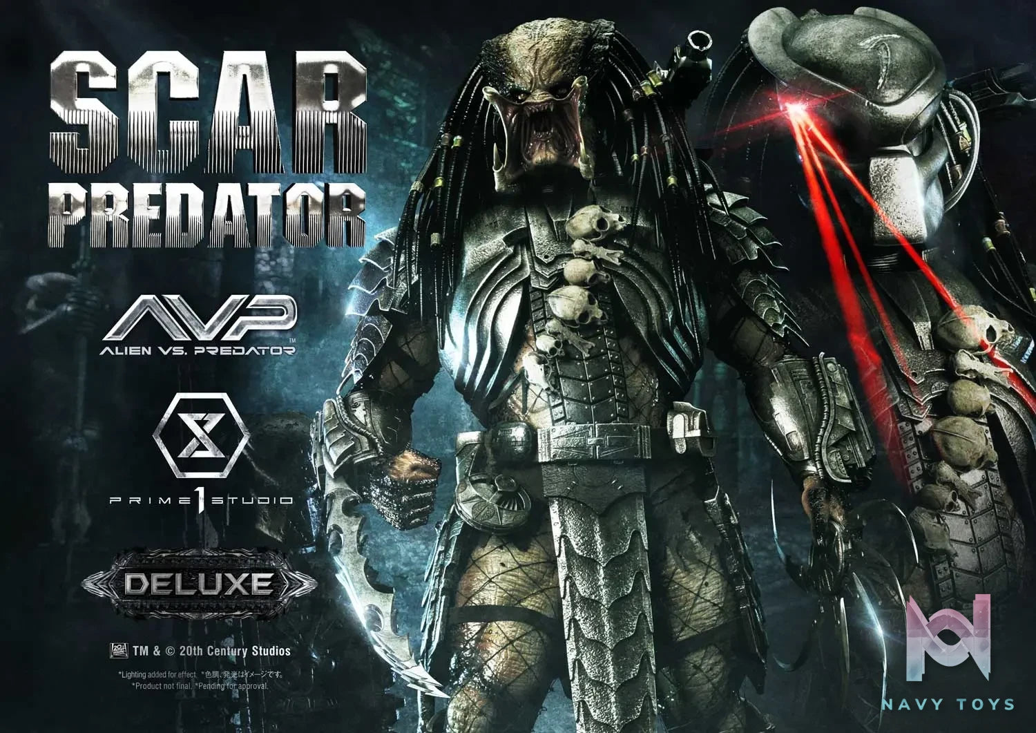 Prime 1 Studio Museum Masterline Alien vs. Predator Scar Predator MMPR-04 MMPR-04DX MMPR-04DXS