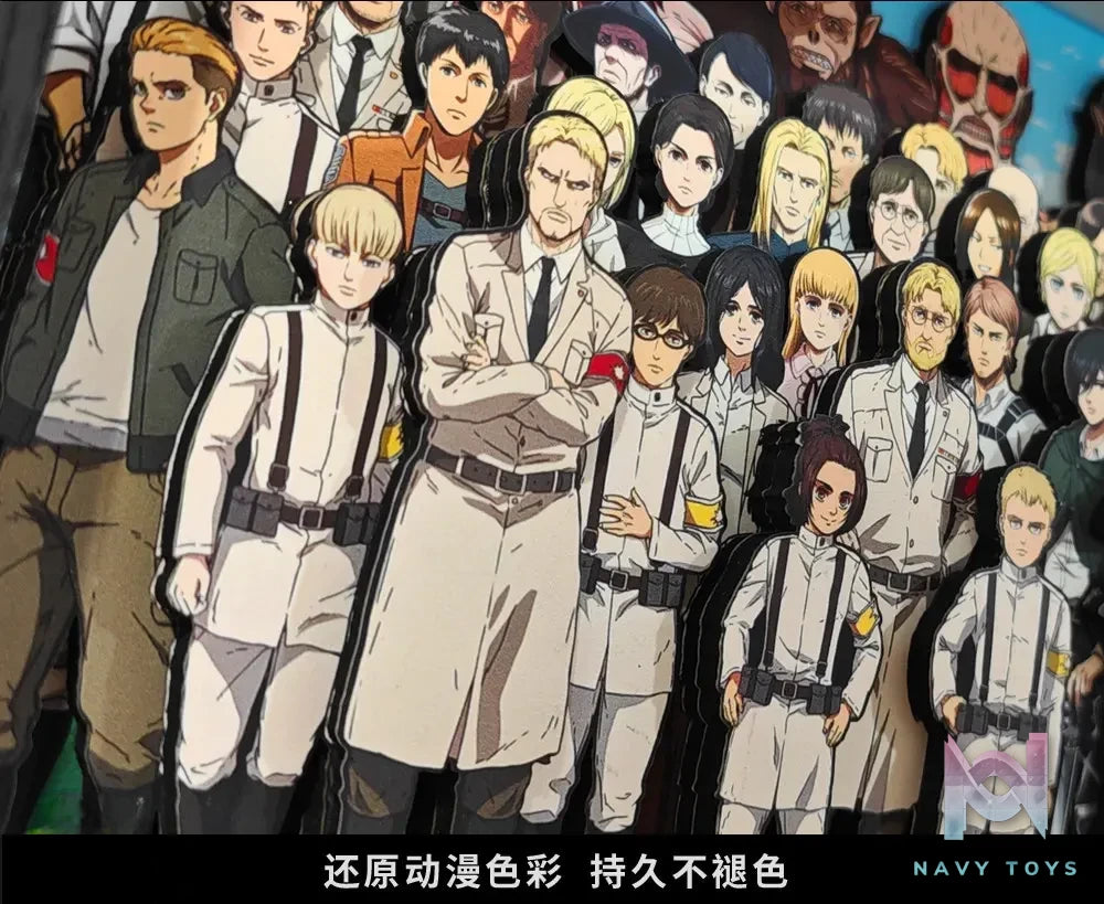 KALA HOME Studio – Attack on Titan Multiple Characters #07 Titan 3D Decorative Painting Attack on Titan