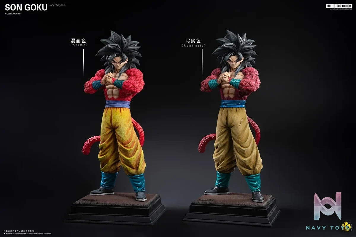 2% Studio - Dragon Ball Make a fist Super 4 Goku resin statue Navy Toys anime figure