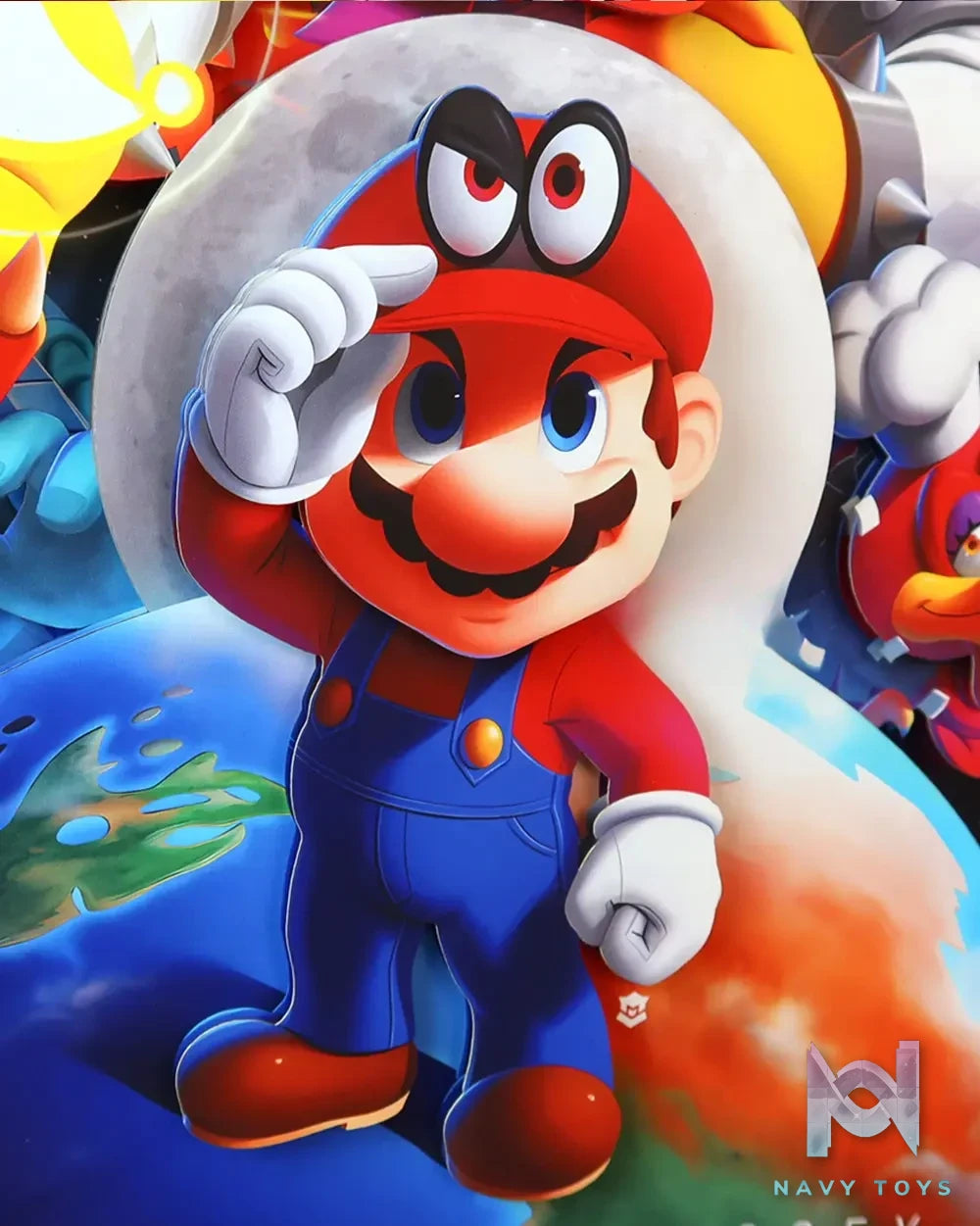 KALA HOME Studio – Super Mario Multiple Characters #02 3D Decorative Painting Super Mario