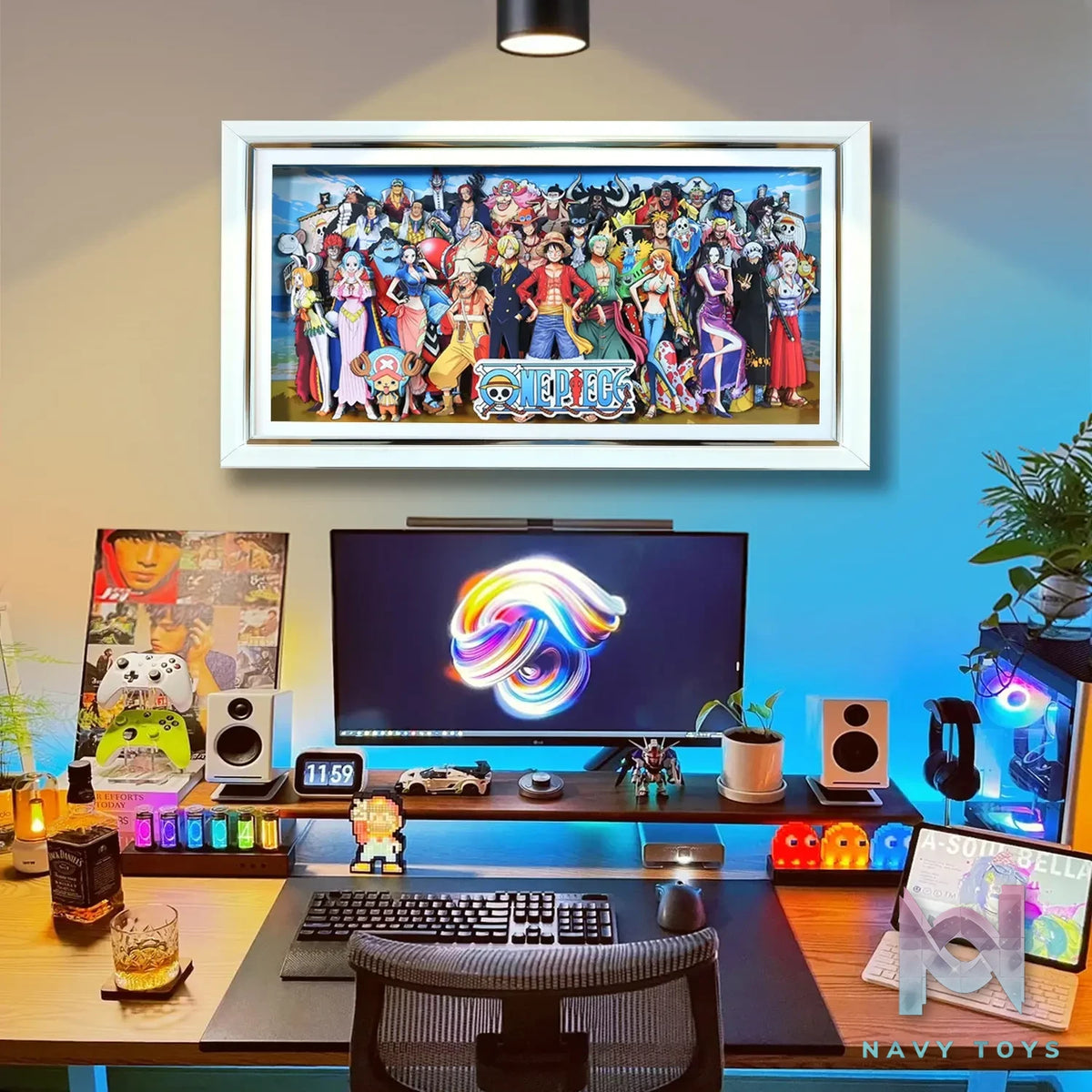 KALA HOME Studio – One Piece Multiple Characters #08 3D Decorative Painting One Piece