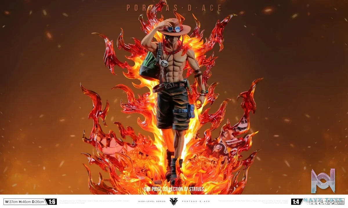 Okr Studio - One Piece Burning Ace resin statue Navy Toys anime figure