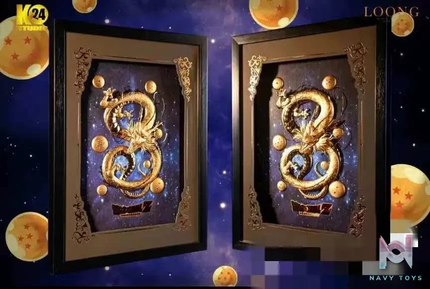 24K Studio – Dragon Ball True·Golden Divine Dragon 3D Stereoscopic Gold Foil Photo Frame