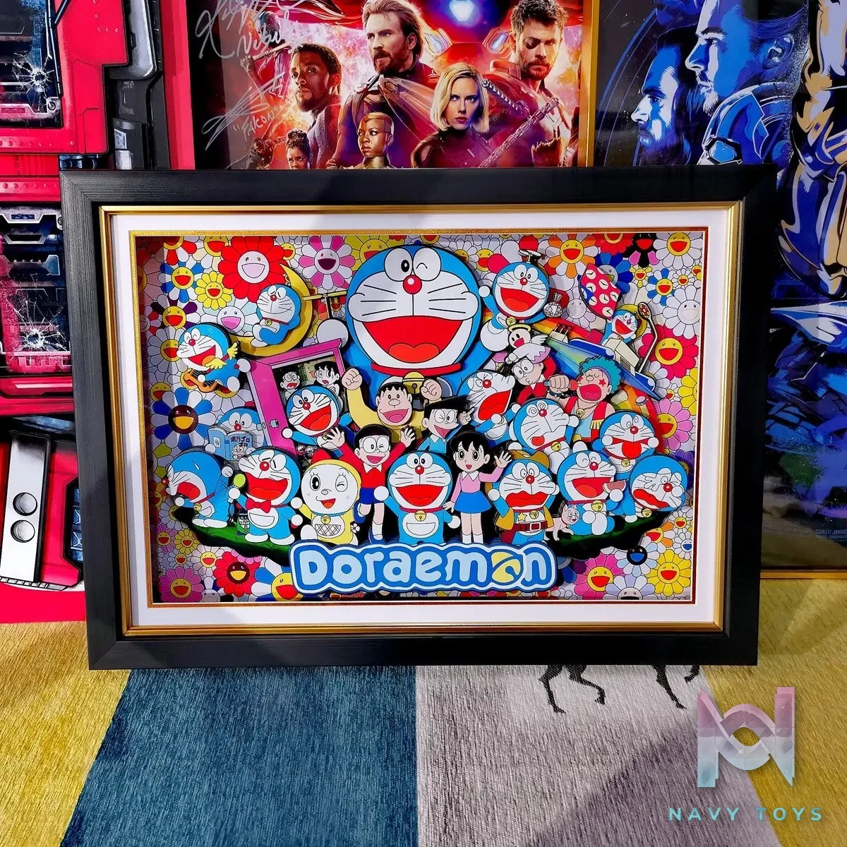 Yu Zhi Jiang Studio – Doraemon Multiple Characters Series #3 3D Decorative Painting Doraemon