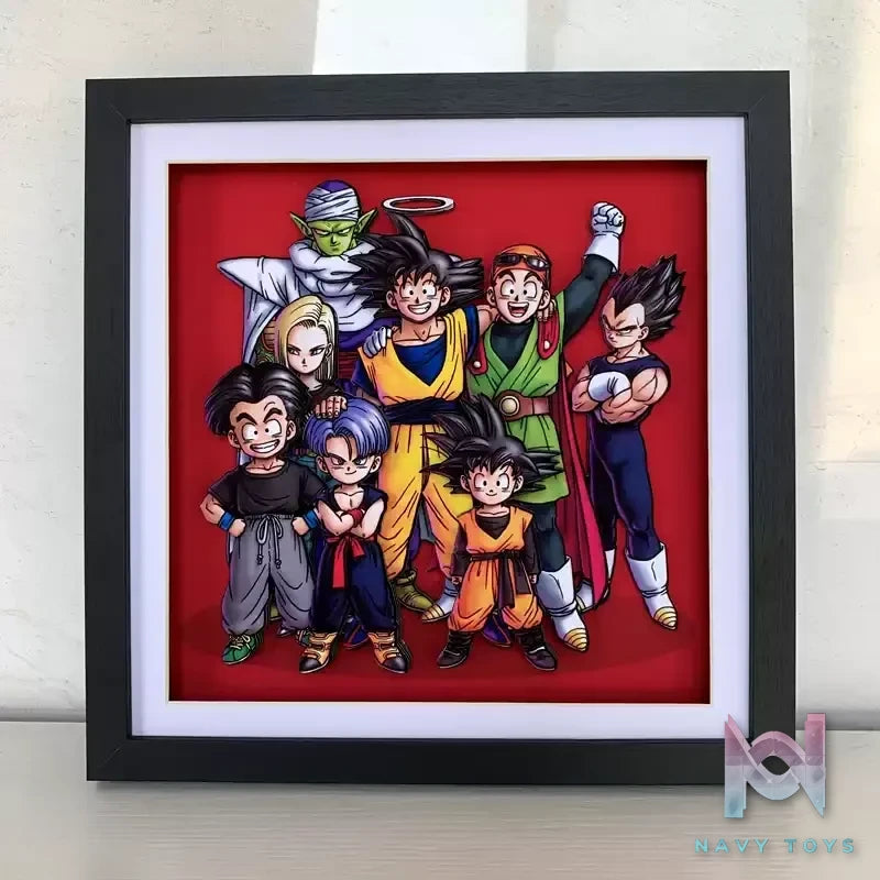 KALA HOME Studio – Dragon Ball Multiple Characters #07 3D Decorative Painting Dragon Ball