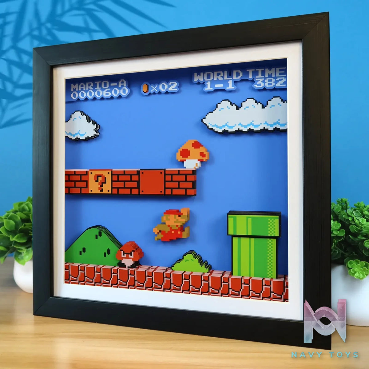 KALA HOME Studio – Mario Pixel Art 3D Decorative Painting Super Mario