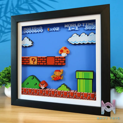 KALA HOME Studio – Mario Pixel Art 3D Decorative Painting Super Mario