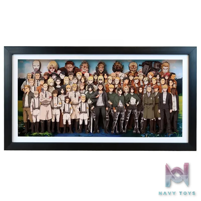 KALA HOME Studio – Attack on Titan Multiple Characters #05 Titan 3D Decorative Painting