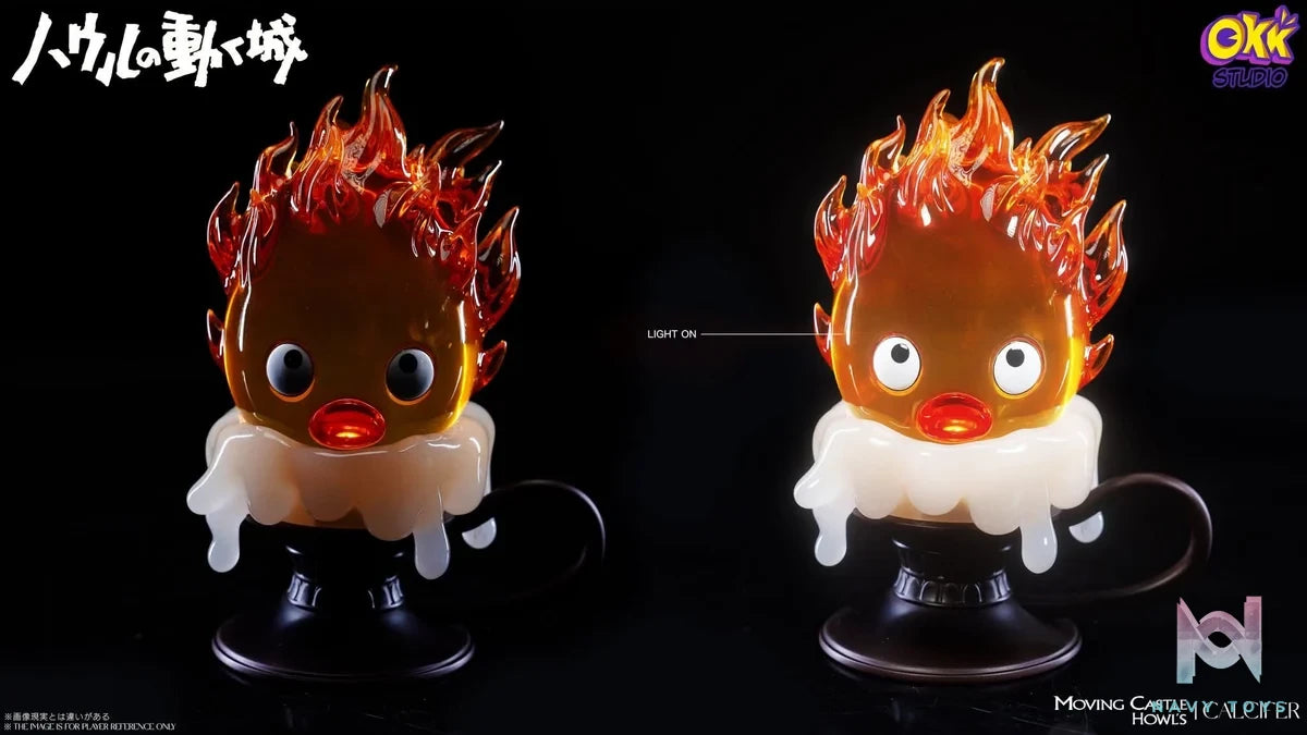 Candlestick Calcifer resin statue Okk Studio anime figure