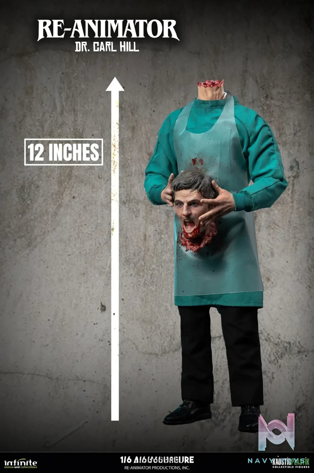 Infinite Statue – RE-ANIMATOR DOCTOR CARL HILL 1/6 ACTION FIGURE (Licensed)