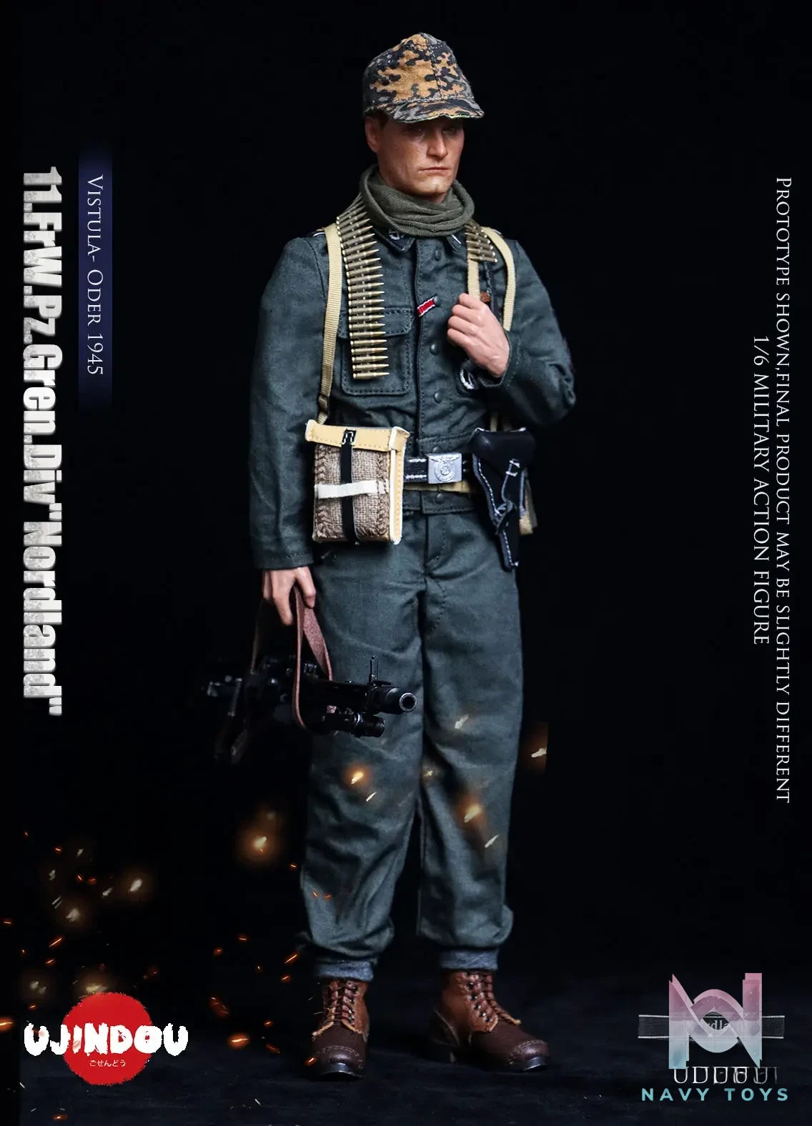 UJINDOU – 1/6 WWII 11. FrW. Pz. Gren. Div “Nordland”, Vistula – Oder 1945 UD9051 (Licensed)