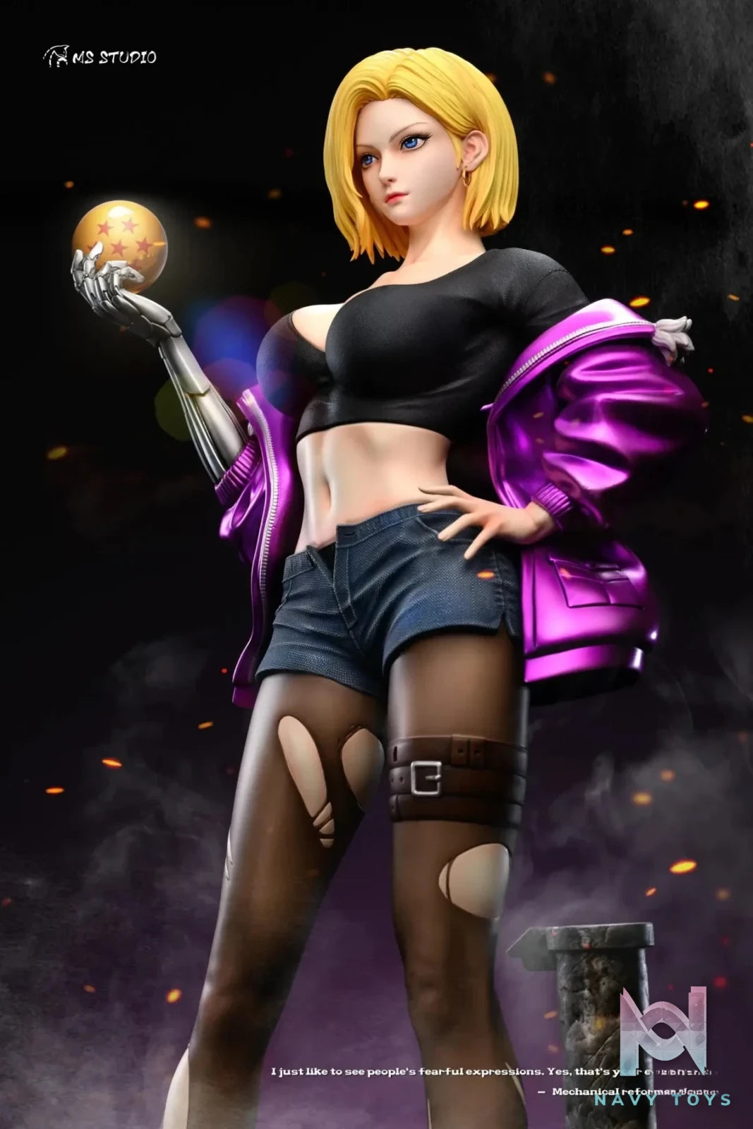 MS Studio - Dragon Ball Mechanical Girl Android 18 resin statue Navy Toys anime figure