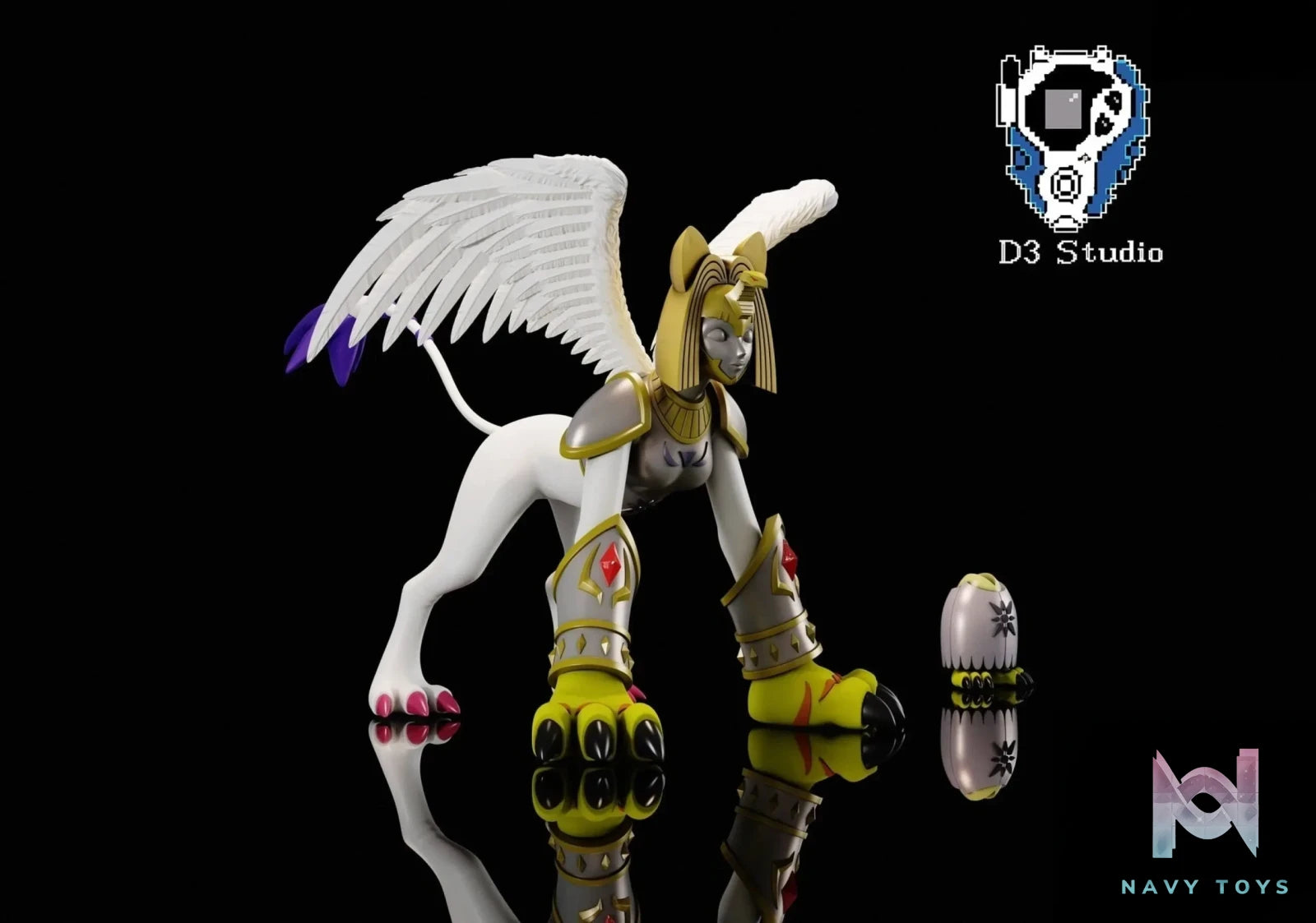 D3 Studio – Digimon Nefertimon And Pegasusmon