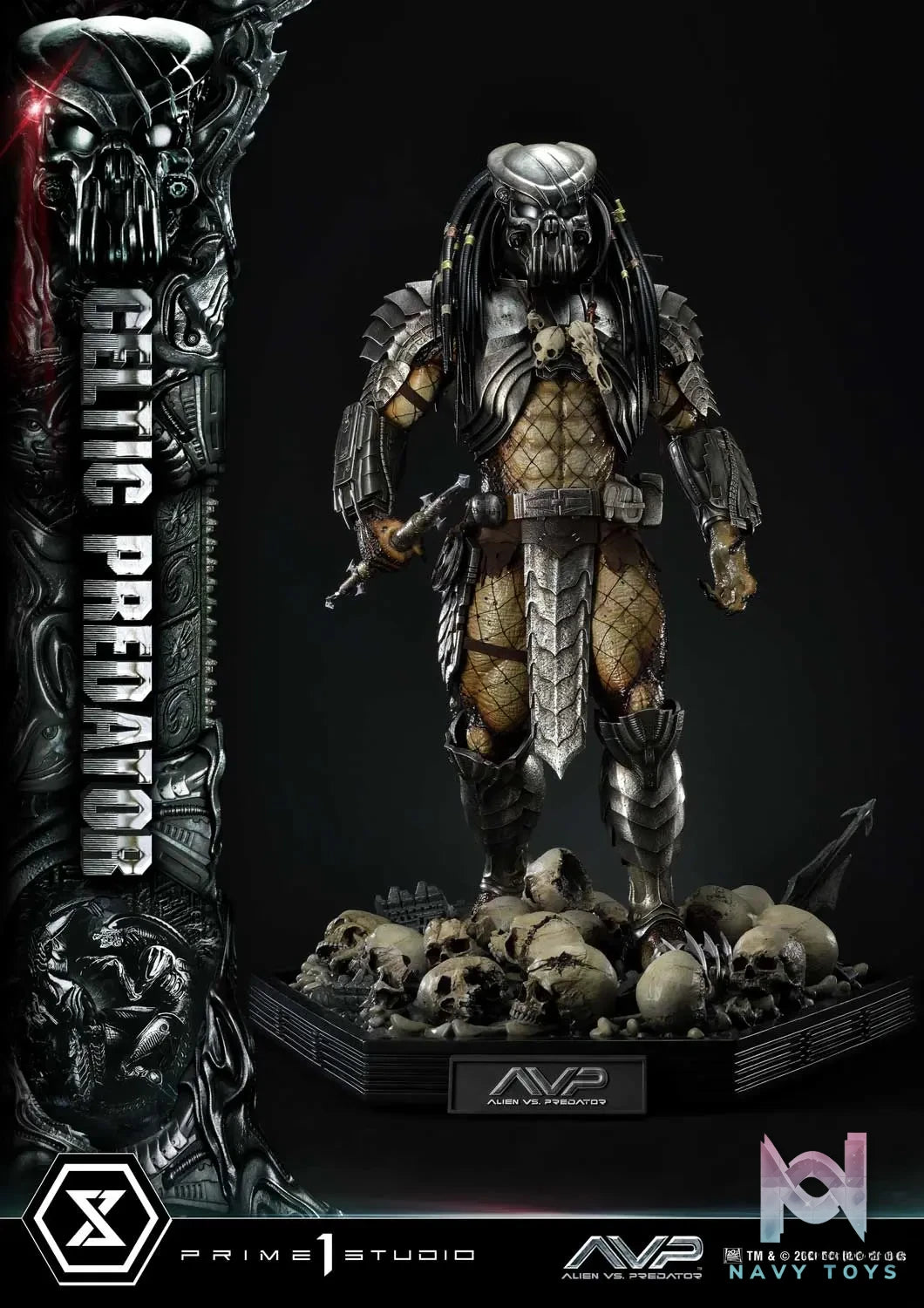 Prime 1 Studio Museum Masterline Alien vs. Predator Celtic Predator MMPR-05 MMPR-05S