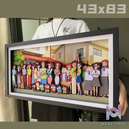 KALA HOME Studio – Crayon Shin-chan Multiple Characters #04 3D Decorative Painting Crayon Shin-chan