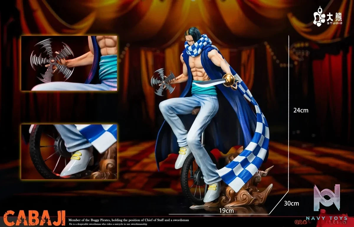 DX Studio - One Piece Buggy Pirates Mohji & Cabaji resin statue Navy Toys anime figure