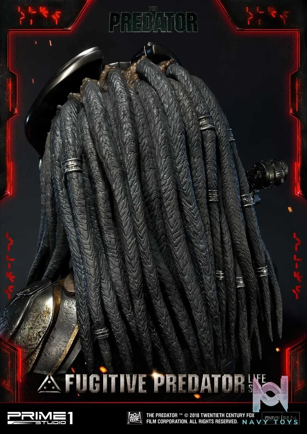 Prime 1 Studio – Life Size Bust The Predator (Film) Fugitive Predator LSTPR-01 LSTPR-01DX (Licensed)