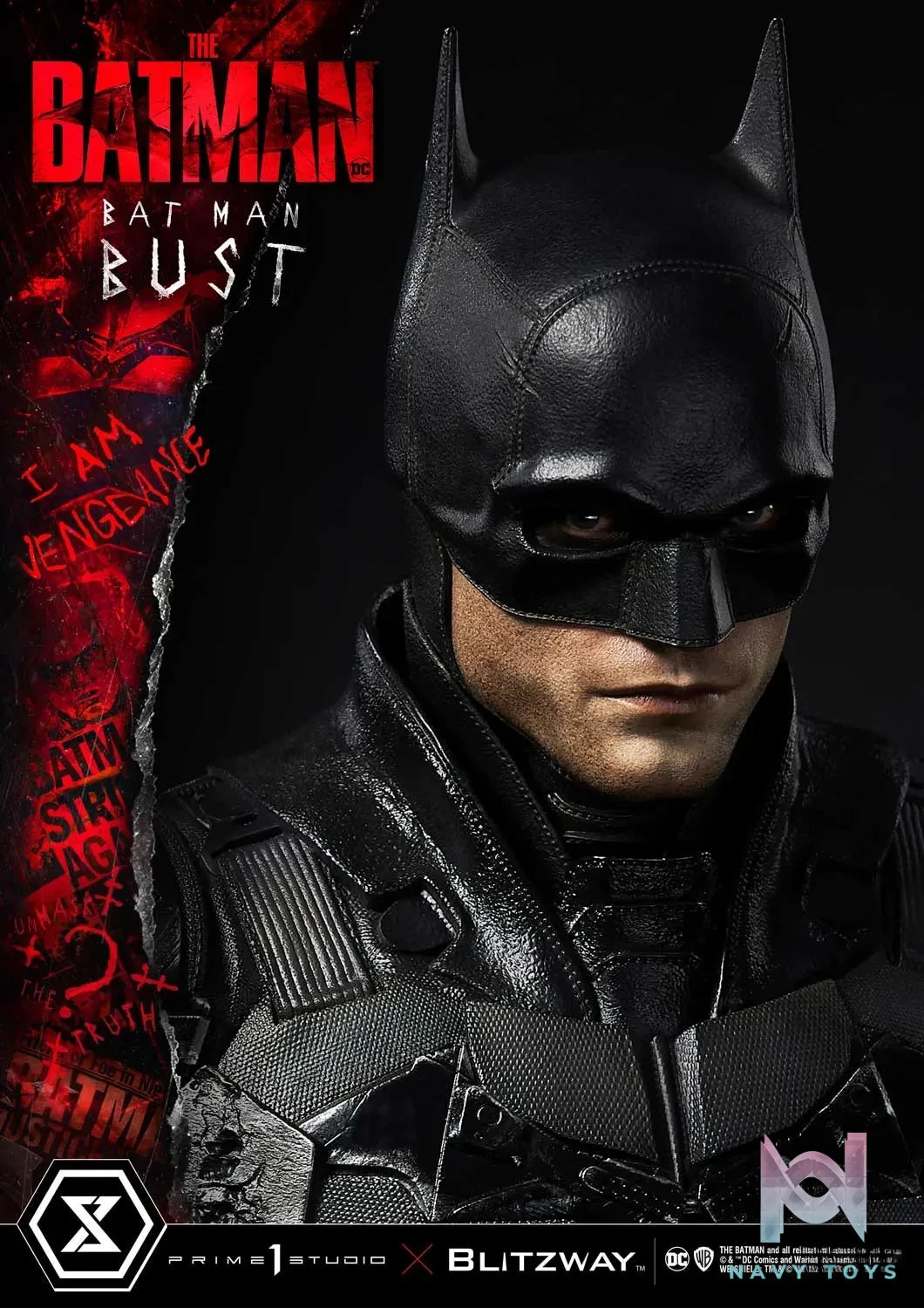 Prime 1 Studio – Premium Bust The Batman (Film) The Batman PBDC-09 PBDC-10 (Licensed)