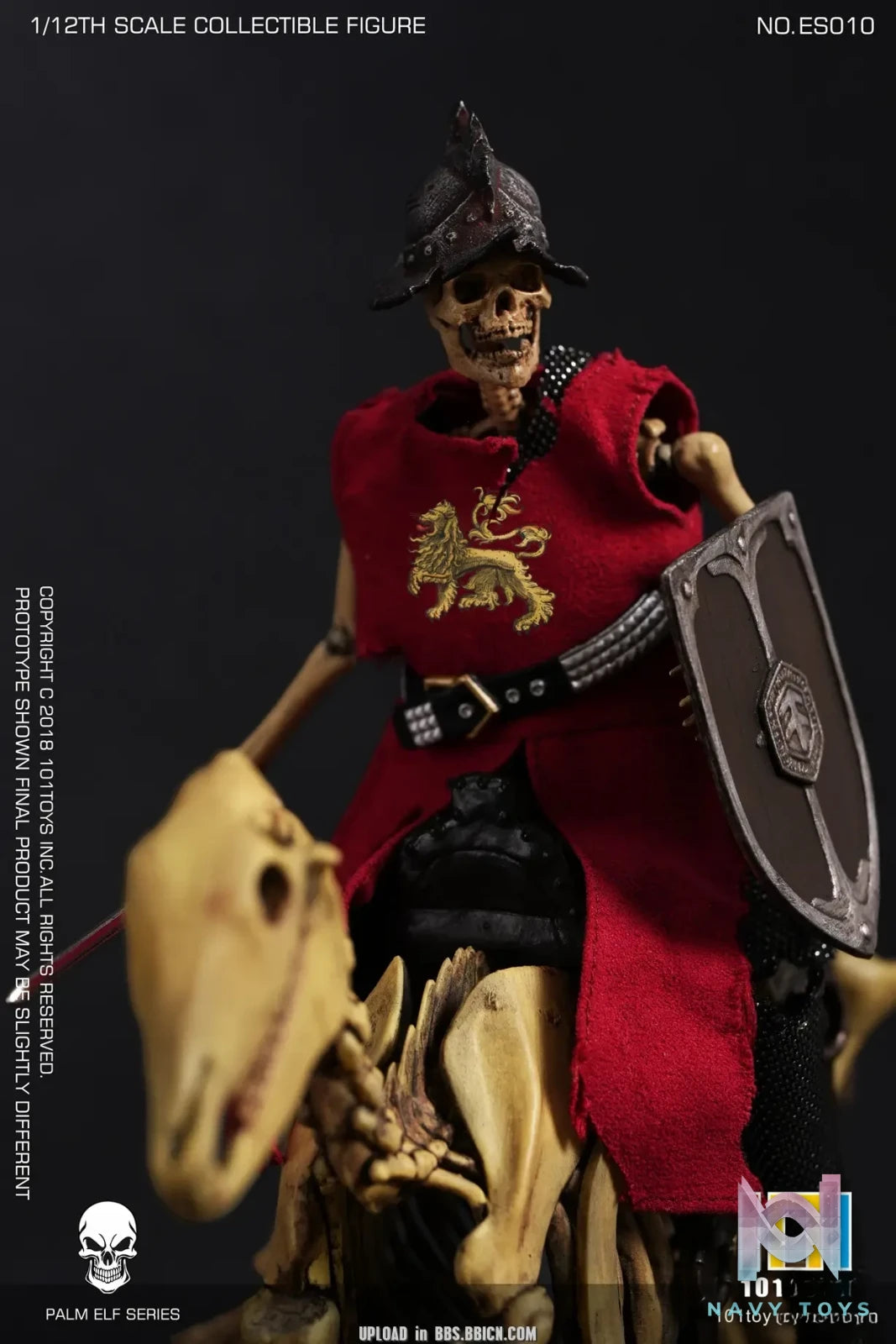 101Toys – Original 1/12 NO.ES010 PALM ELF SERIES- Skeleton Medieval Knight (Licensed)