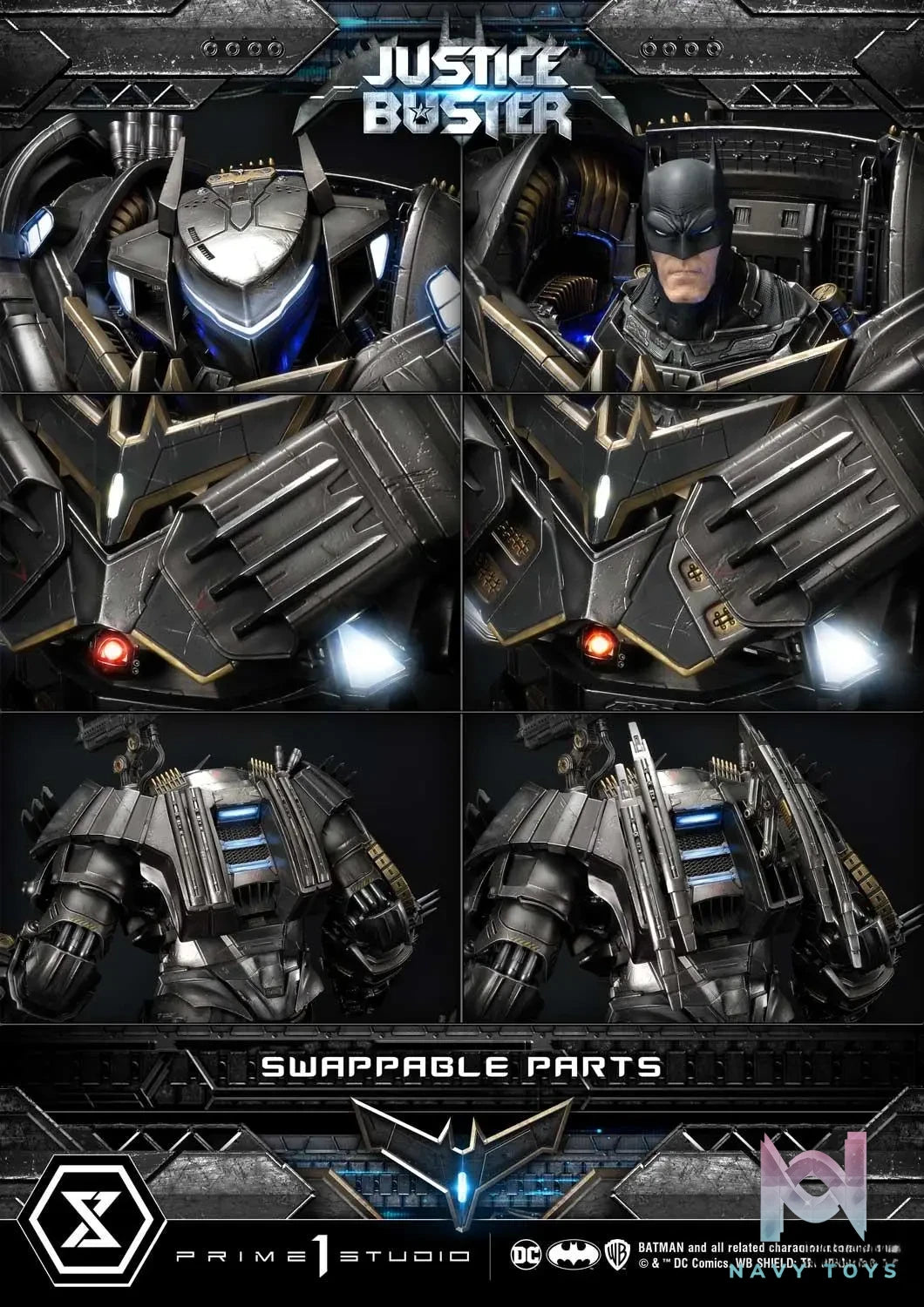 Prime 1 Studio – DC Justice League (Comics) Justice Buster UMMDC-03 & UMMDC-03UTS (Licensed)