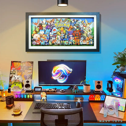 KALA HOME Studio – Pokémon Multiple Characters #01 3D Decorative Painting Pokémon