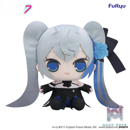 FURYU – Hatsune Miku KYURUMARU Big Plush Toy – Blue Rose (Licensed)
