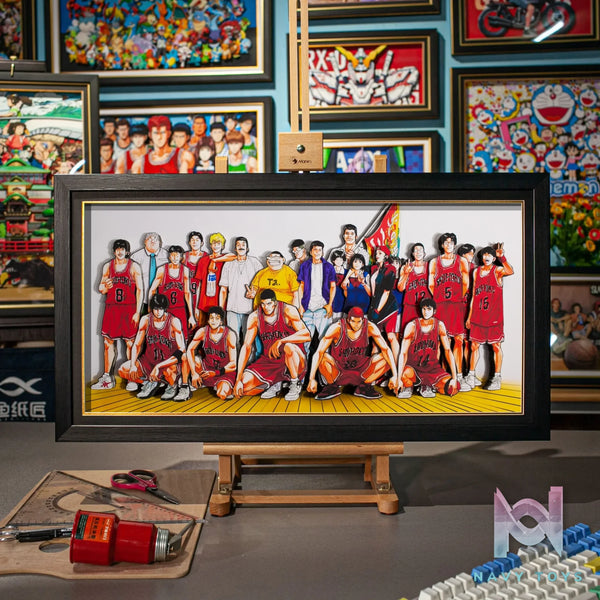 Yu Zhi Jiang Studio – Slam Dunk Multiple Characters Series #11 3D Decorative Painting Slam Dunk
