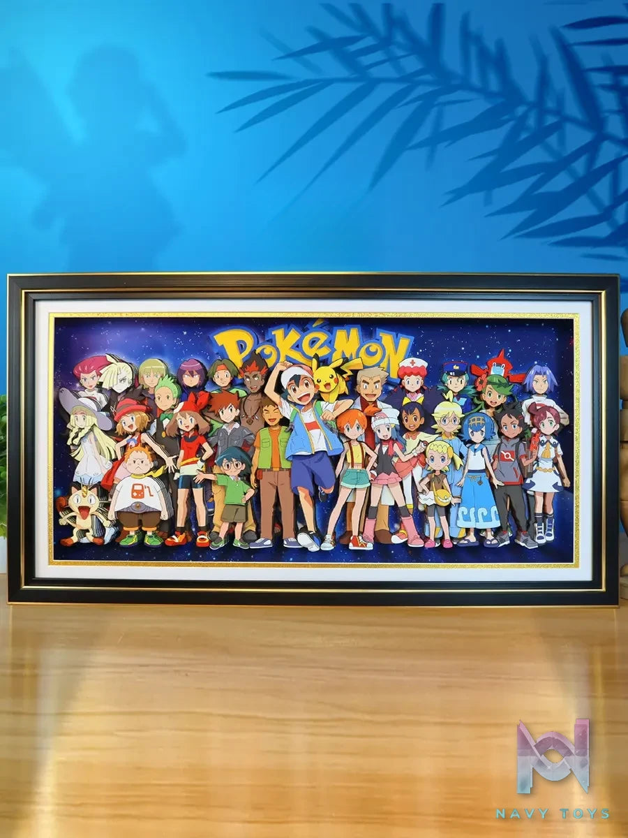KALA HOME Studio – Pokémon Multiple Characters #10 3D Decorative Painting Pokémon