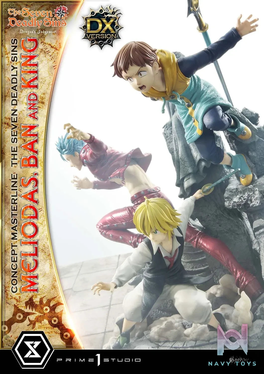 Prime 1 Studio – Concept Masterline The Seven Deadly Sins Meliodas, Ban and King CMNTZ-01 CMNTZ-01DXS (Licensed)