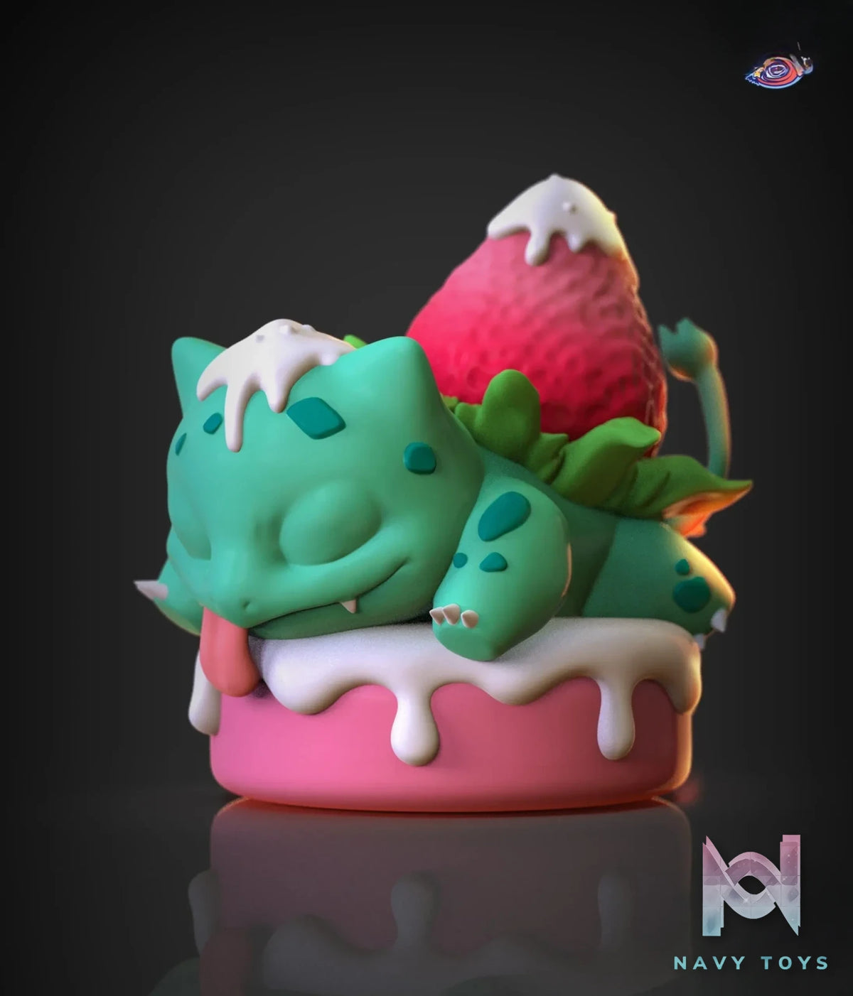 Ci Yuan Kuang Xiang Studio – Pokémon Bulbasaur with strawberries on its back